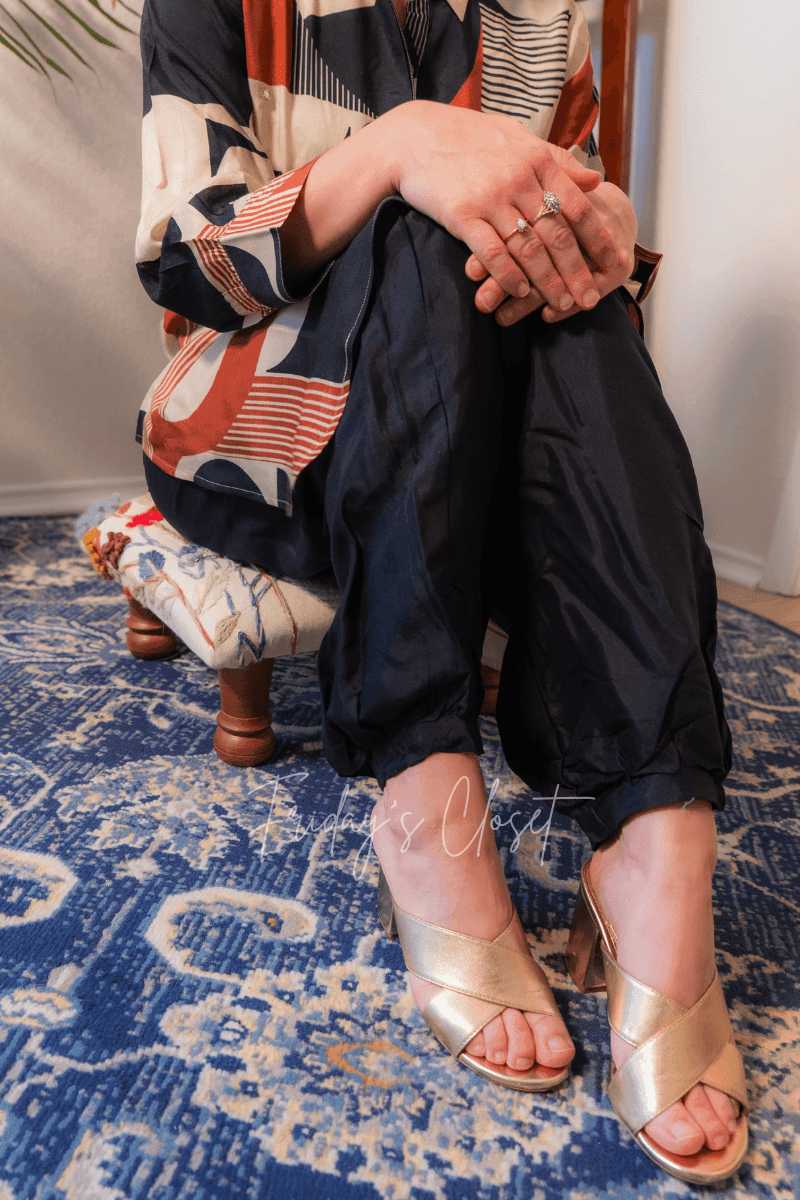 Black & Rust Geo Print Kurta Set - Friday's Closet