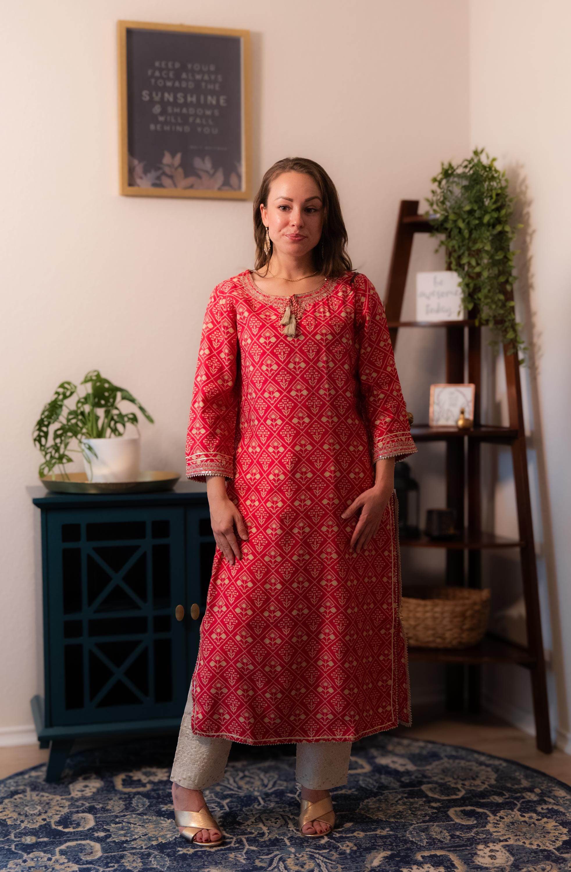 red-ikat-pirnted-kurta-only-women-kurta-straight-kurta-redish-pink-embroidered-daily-wear
